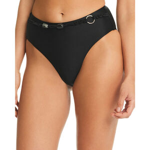 Red Carter Women's Extra Small Black Beaded High Waist Bikini Bottom NWT